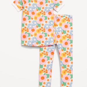 Snug-Fit Printed Pajama Set for Toddler & Baby