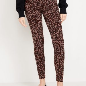 High-Waisted Jersey Fashion Layering Leggings