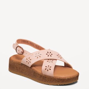 Faux-Suede Platform Sandals for Girls