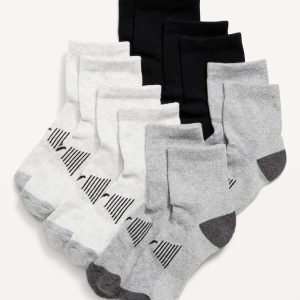 Quarter Crew Go-Dry Performance Socks 6-Pack for Boys