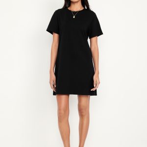 Vintage Crew-Neck Mini T-Shirt Dress