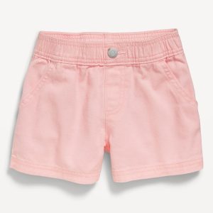 Twill Pull-On Shorts for Toddler Girls