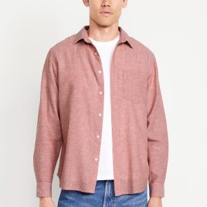 Classic Fit Linen-Blend Shirt