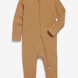 Unisex Sleep & Play 2-Way-Zip Footed One-Piece for Baby