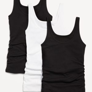 Maternity First Layer Rib-Knit Tank Top 3-Pack