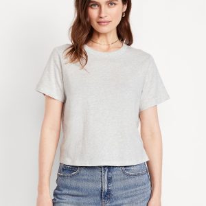 EveryWear Crew-Neck Crop T-Shirt