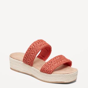 Double-Strap Espadrille Sandals