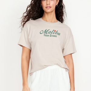 Vintage Crew-Neck Graphic T-Shirt