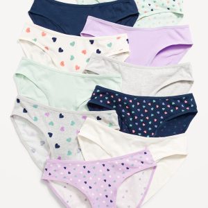 Bikini Underwear 10-Pack for Girls