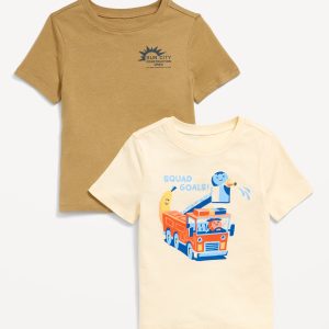 Short-Sleeve Graphic T-Shirt 2-Pack for Toddler Boys