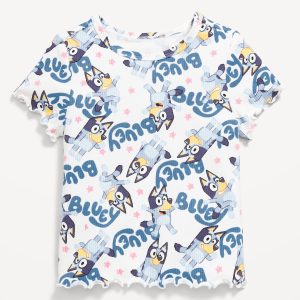 Bluey™ Ribbed Graphic T-Shirt for Toddler Girls