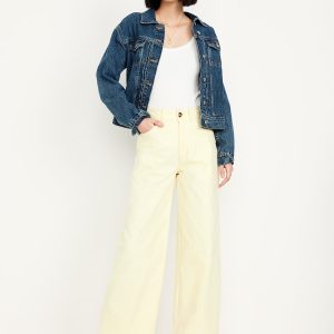 Extra High-Waisted Mariner Wide-Leg Pants
