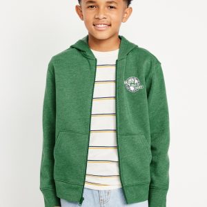 Fleece Zip-Front Hoodie for Boys