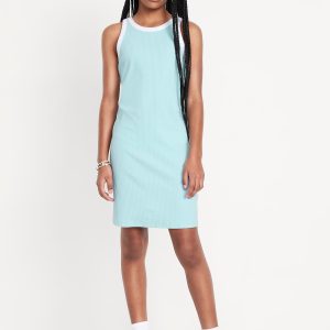 Printed Fitted Sleeveless Dress for Girls