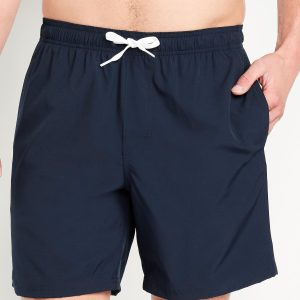 Solid Swim Trunks -- 7-inch inseam