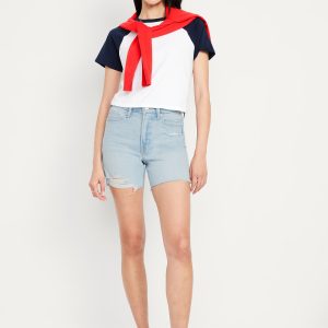 High-Waisted OG Jean Cut-Off Shorts -- 5-inch inseam