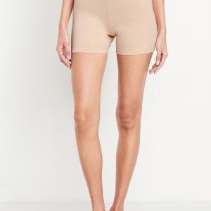 High-Waisted Biker Shorts -- 4-inch inseam