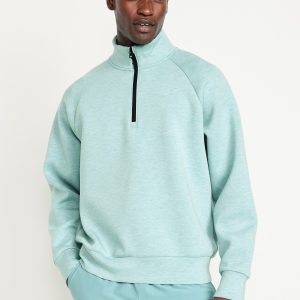 Oversized Quarter-Zip Bounce Fleece Pullover