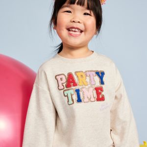 Birthday French-Terry Graphic Sweatshirt for Toddler Girls