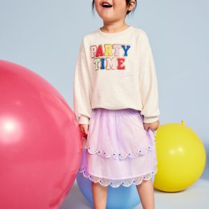 Birthday Tiered Tulle Skirt for Toddler Girls
