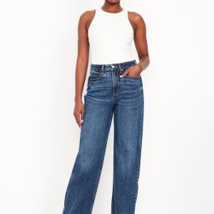 Curvy Extra High-Waisted Wide-Leg Jeans