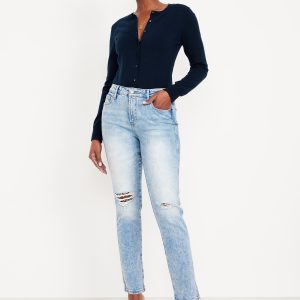 Curvy High-Waisted Vintage Slim Jeans