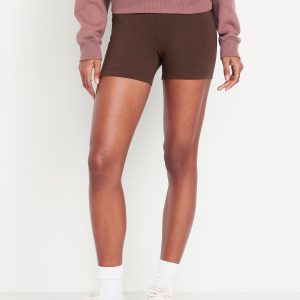 High-Waisted Biker Shorts -- 4-inch inseam