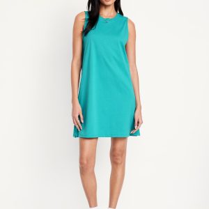 Vintage Sleeveless Mini T-Shirt Dress