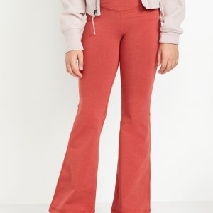 High-Waisted PowerChill Crossover Flared Leggings for Girls