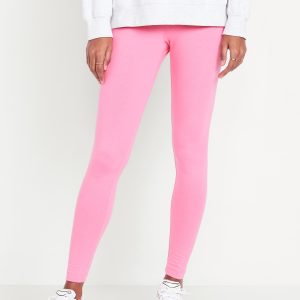 High-Waisted Jersey Fashion Layering Leggings