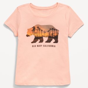 Short-Sleeve Logo-Graphic T-Shirt for Girls