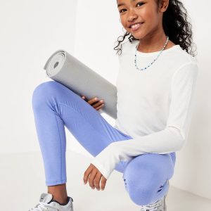 High-Waisted PowerPress 7/8-Length Leggings for Girls