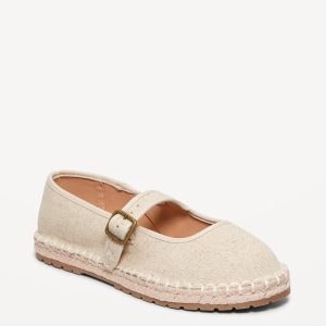 Mary-Jane Espadrille Flats for Girls