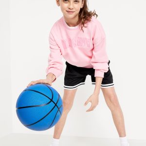 High-Waisted Mesh Basketball Shorts for Girls