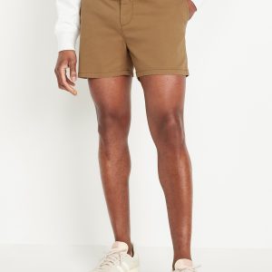 Slim Built-In Flex Rotation Chino Shorts -- 5-inch inseam