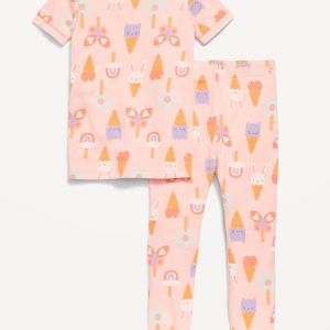 Printed Snug-Fit Pajama Set for Toddler & Baby