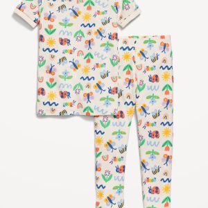Printed Snug-Fit Pajama Set for Toddler & Baby