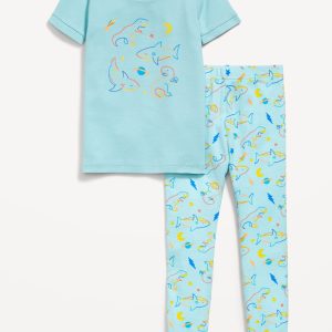 Snug-Fit Graphic Pajama Set for Toddler & Baby
