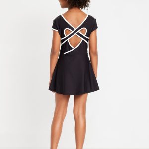 PowerSoft Heart-Shaped Back Athletic Dress for Girls