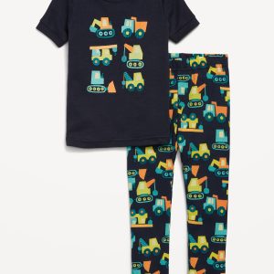Snug-Fit Graphic Pajama Set for Toddler & Baby