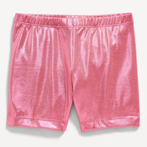 Shiny Biker Shorts for Toddler Girls
