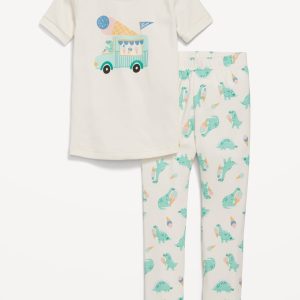 Snug-Fit Graphic Pajama Set for Toddler & Baby