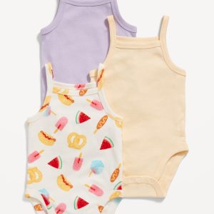 Ribbed Cami Bodysuit 3-Pack for Baby
