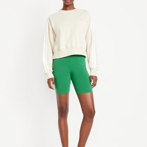 High-Waisted Biker Shorts -- 8-inch inseam