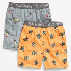 Printed Jersey-Knit Pajama Jogger Shorts for Boys