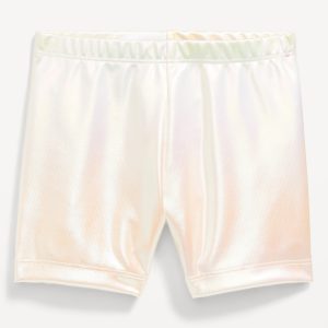 Shiny Biker Shorts for Toddler Girls
