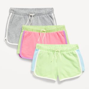 Dolphin-Hem Cheer Shorts 3-Pack for Girls