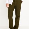 90's Straight Linen-Blend Chino Pants