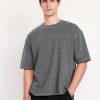 Garment-Dyed Cropped T-Shirt