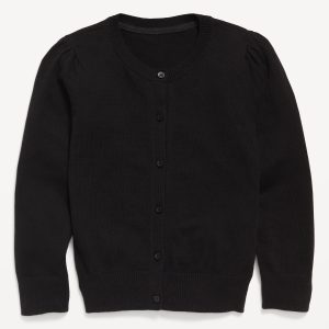 School Uniform Button-Up Cardigan for Girls